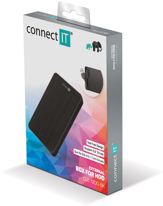 CONNECT IT ToolFree Lite, USB3.0, černá_139360448