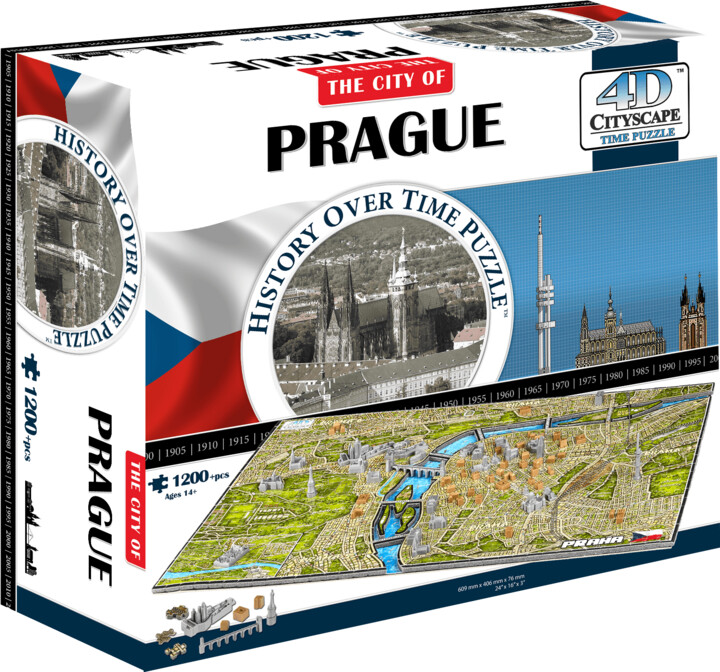 Puzzle 4D City - Praha, 3 vrstvy, 960 dílků_1283970218