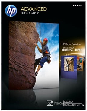 HP Foto papír Advanced Glossy Q8696A, 13x18, 25 ks, 250g/m2, lesklý_1017836550