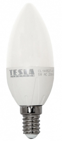 Tesla Candle E14/230V, 5W, teplá bílá, 470lm_1424670677