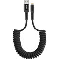 YENKEE kabel YCU 502 BK USB-A - Lightning, MFi, 12W, kroucený, opletený, černá_565998361