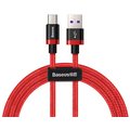 Baseus kabel pro rychlonabíjení a přenos dat HW USB Type-C 40W 2m, červená