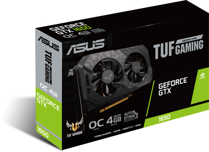 ASUS GeForce TUF-GTX1650-O4GD6-P-GAMING, 4GB GDDR6