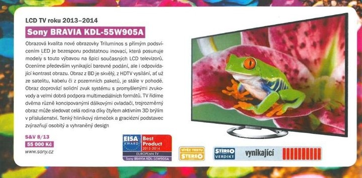 Sony Bravia KDL-55W905 - 3D LED televize 55&quot;_738740812