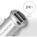 AXAGON mini SMART nabíječka do auta, 2x port 5V-2.4A + 2.4A, 24W_1207724747