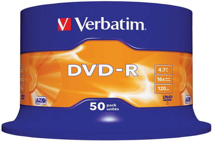 Verbatim DVD-R AZO 16x 4,7GB spindl 50ks_1675235203