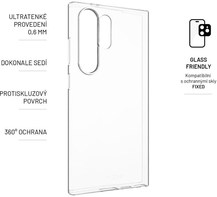 FIXED ultratenké gelové pouzdro pro Samsung Galaxy S24 Ultra, 0,6mm, čirá_194742768