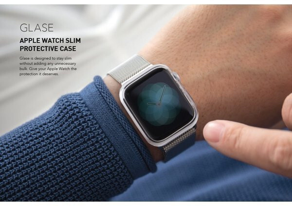 UNIQ univerzální ochranný rámeček Glase pro Apple Watch Series 4 Slim TPU, 40mm_905312004