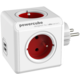PowerCube ORIGINAL USB rozbočka-4 zásuvka, červená