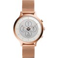 Fossil FTW7014 Hybrid Watch Charter Rose, Gold-Tone Stainless Steel Mesh_612924145