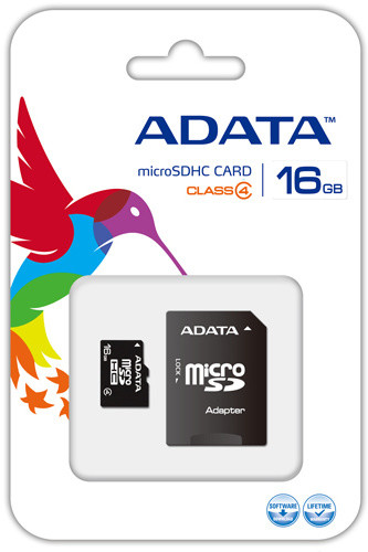 ADATA Micro SDHC 16GB Class 4 + adaptér_310317758