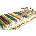 Hračka EkoToys - Domino, dřevěné, barevné, 830 dílků_1130466263