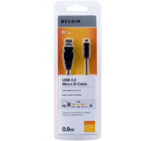 Belkin USB 2.0 kabel A-microB, standard, 0.9 m_1029702006