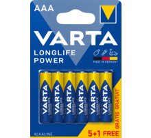 VARTA baterie Longlife Power AAA, 5+1ks