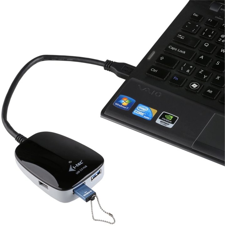 i-tec USB 3.0 Hub 4-Port, pasivní, černá_1883481408