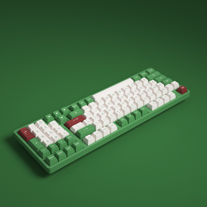 Akko Matcha Red Bean, 158 kláves, ASA, zelená/bílá/červená_1790387691