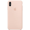 Apple silikonový kryt na iPhone XS Max, pískově růžová