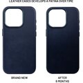 FIXED kožený zadní kryt MagLeather s podporou Magsafe pro Apple iPhone 12/12 Pro, modrá_1186554319