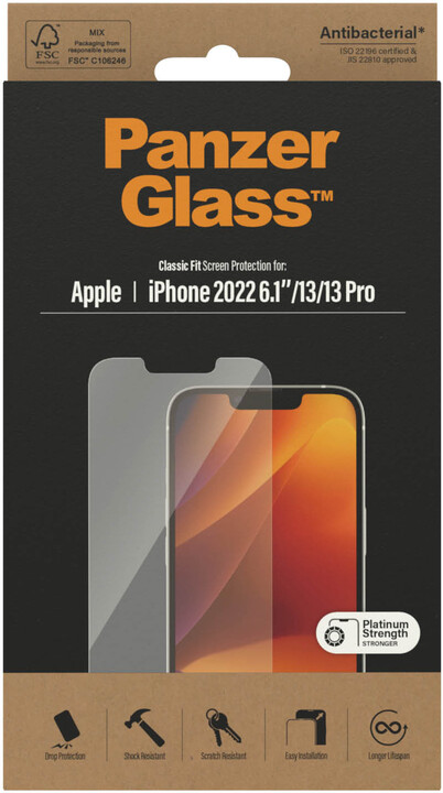 PanzerGlass ochranné sklo pro Apple iPhone 14/13/13 Pro (Classic Fit)_2015772845