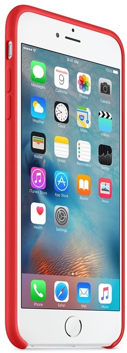 Apple iPhone 6s Plus Silicone Case, červená_2132396491