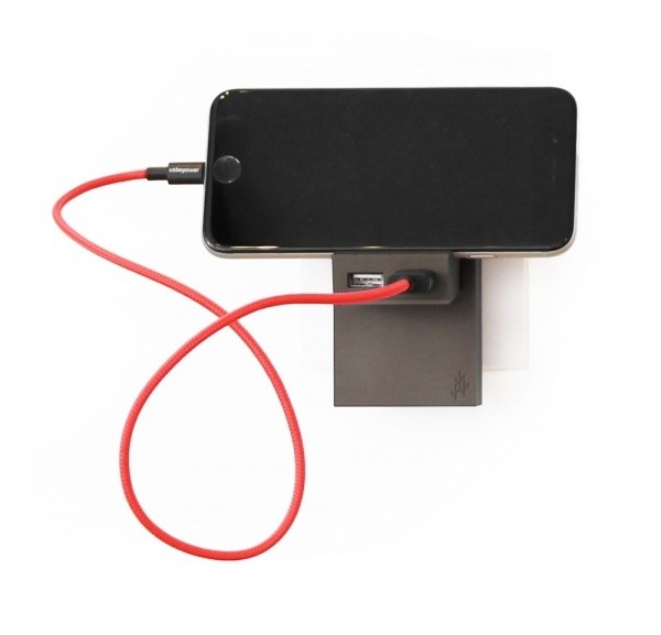 USBEPower ROCK Pocket charger 2Ports stand, hnědošedá_860064880