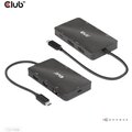 Club3D dokovací stanice USB Gen2 Type-C na Dual DisplayPort 4k60Hz 7-in-1 Portable Dock_1857480402