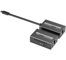 PremiumCord USB-C na HDMI extender přes patch kabel Cat5e/6/6a 4K@60Hz na 60m_1631988644