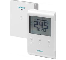 Siemens digitální prostorový termostat RDE100.1RFS, programovatelný, bezdrátový