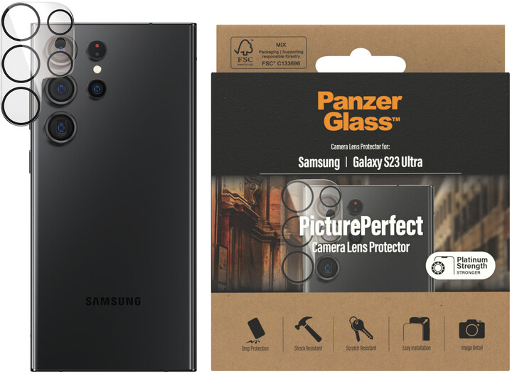 PanzerGlass ochranné sklo fotoaparátu pro Samsung Galaxy S23 Ultra_1774617563