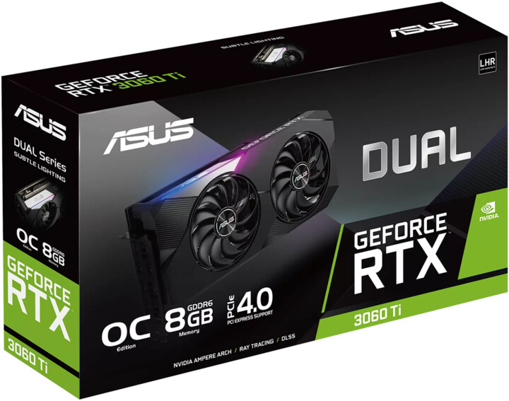 ASUS GeForce DUAL-RTX3060Ti-O8G-V2, LHR, 8GB GDDR6_1279698983