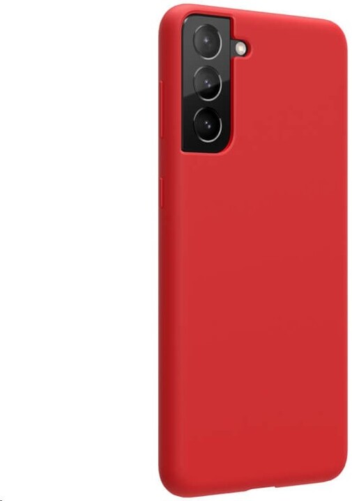 Nillkin silikonové pouzdro Flex Pure Liquid pro Samsung Galaxy S21+, červená_1886015091