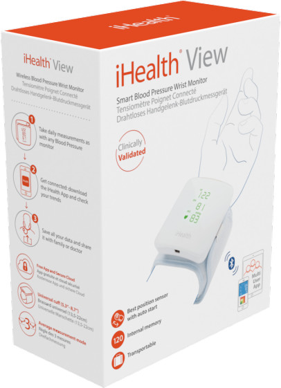iHealth VIEW BP7s chytrý zápěstní měřič krevního tlaku_820772582