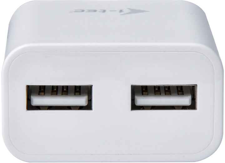 i-tec síťová nabíječka, 2x USB-A 2.4A, bílá_257951288
