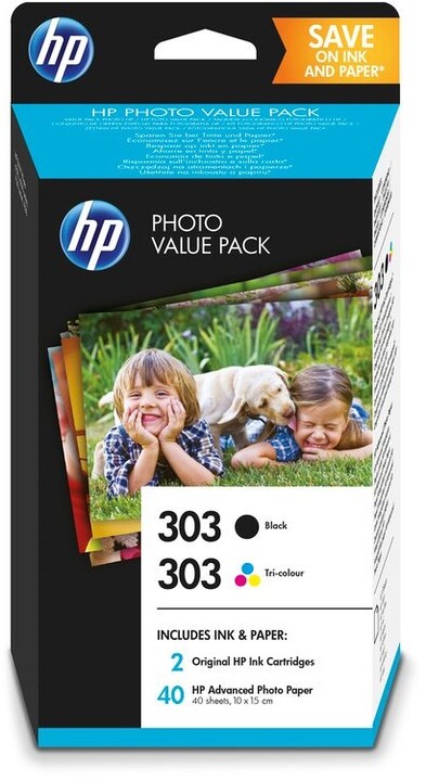 HP Z4B62EE č.303, CMYK, + HP Advanced photo paper (40 listů)_607360661