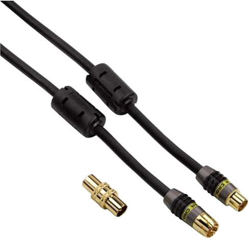 Monster koaxiální anténní kabel s masivními konektory pokovenými 24 karátovým zlatem, 1,5m_2091442151