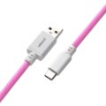 CableMod Classic Coiled Cable, USB-C/USB-A, 1,5m, Strawberry Cream_412755772