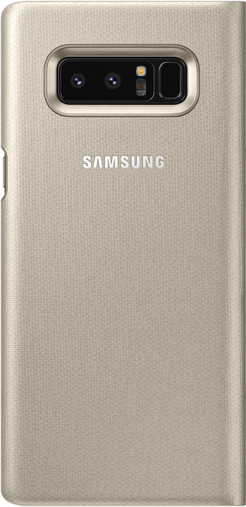 Samsung flipové pouzdro LED View pro Note 8, zlatá_434198123