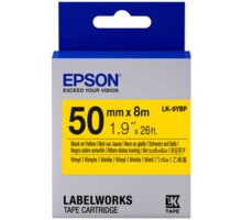 Epson LabelWorks LK-9YBP, páska pro tiskárny etiket, 50mm, 8m, černo-žlutá_163496502