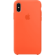 Apple Silikonový kryt na iPhone X, paprikově oranžová