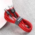 Baseus odolný nylonový kabel USB Micro 1.5A 2M, červená + červená