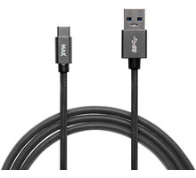 MAX kabel USB-C opletený, 2m, šedá_1198919676