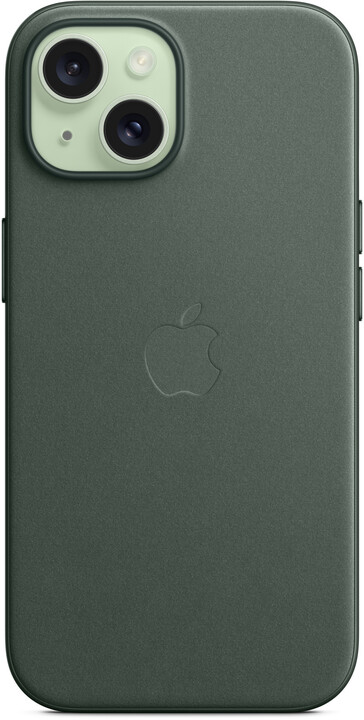 Apple kryt z tkaniny FineWoven s MagSafe na iPhone 15, listově zelená_1421117114