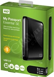 WD My Passport Essential SE - 1TB, černá_779724331