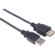 PremiumCord USB, A-A prodlužovací, 20 cm, černá