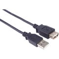 PremiumCord USB 2.0, A-A prodlužovací - 0,5m, černá_1461390390