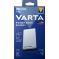 VARTA powerbanka Energy, 20000mAh, USB-C, 2xUSB, černá/bílá_295802568