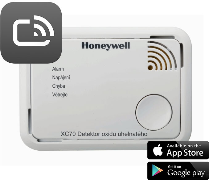 Honeywell XC70-CSSK-A, Smart detektor a hlásič oxidu uhelnatého, ScanApp_1886987097