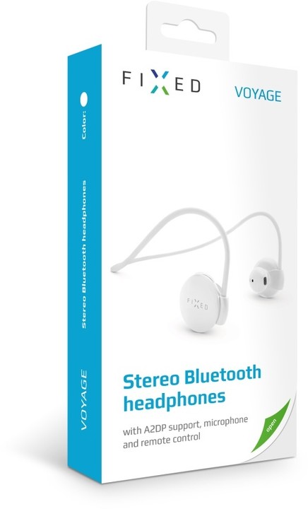 FIXED Voyage stereo Bluetooth sluchátka, bílá_953637671