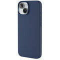 EPICO kožený zadní kryt Mag+ pro iPhone 15, modrá_1107642000