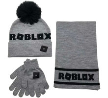 Čepice Roblox - Logo, s rukavicemi a šálou, dětská